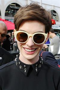 Anne Hathaway attends the Hugh Jackman Hollywood Walk Of Fame Ceremony in Hollywood December 13-2012 