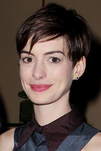 Anne Hathaway A Lunch to Celebrate Launch of 'LES MISERABLES at the Four Seasons Restaurant in NYC