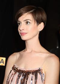 Anne Hathaway Attended the Museum of the Moving Image 27th Annual Black Tie Salute in New York Dec 11, 2012