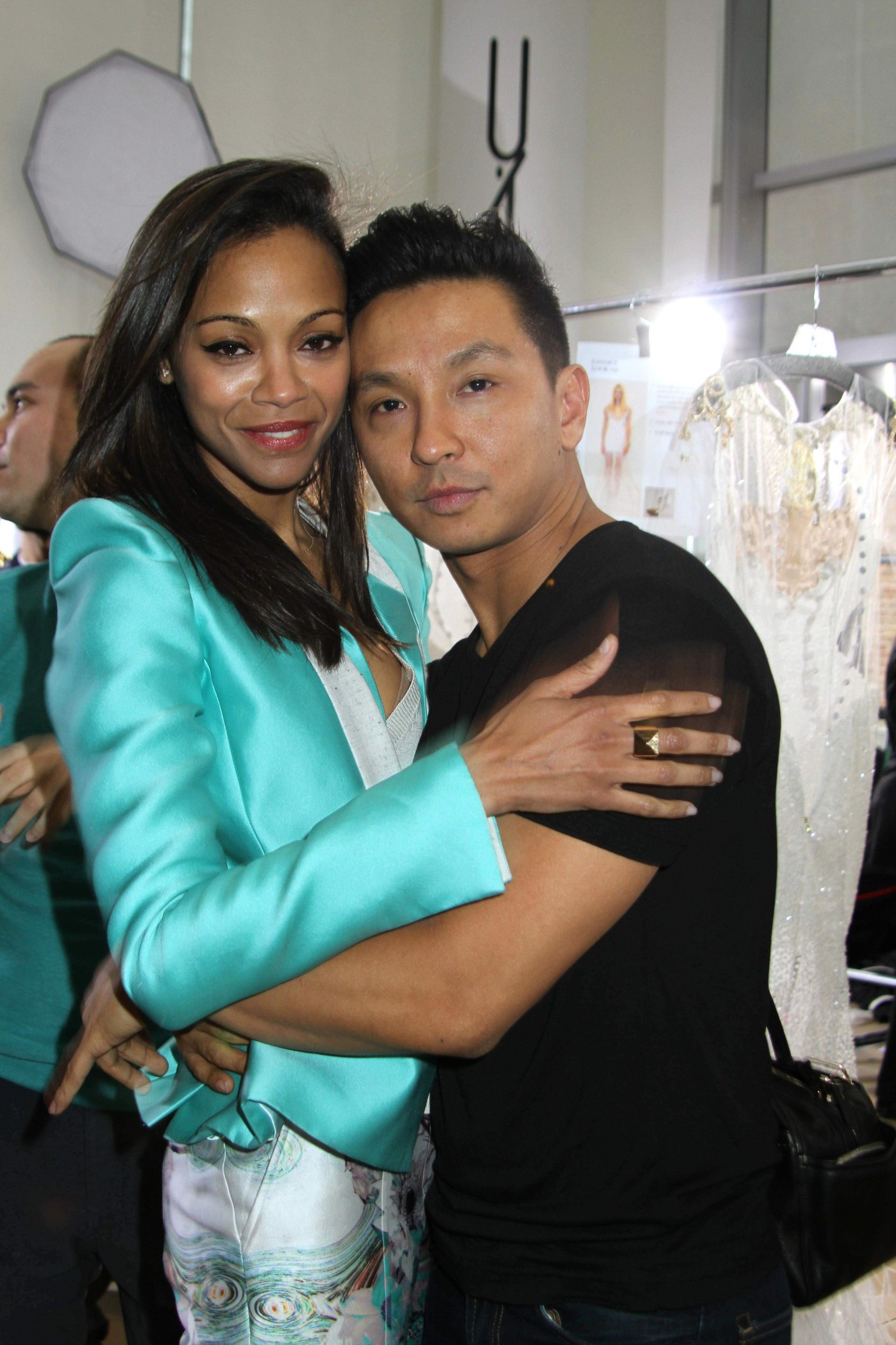 Zoe Saldana Prabal Gurung Fall 2012 Collection show February 11, 2012 in New York City 