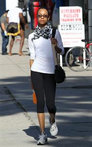 Zoe Saldana out in Beverly Hills, Los Angeles January 3-2012 