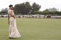 Zoe Saldana Santa Barbara Polo and Racquet club