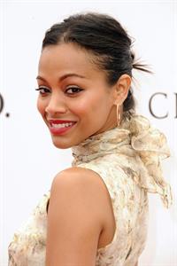 Zoe Saldana Santa Barbara Polo and Racquet club