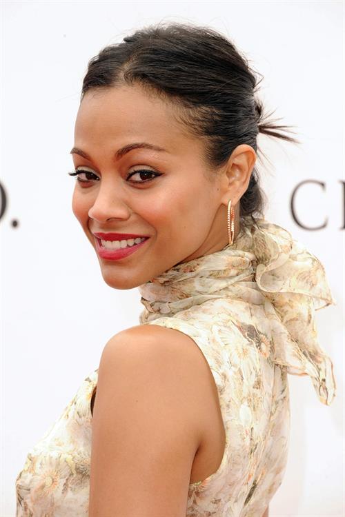 Zoe Saldana Santa Barbara Polo and Racquet club