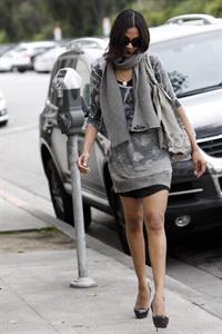 Zoe Saldana out & about in Los Angeles - March 5, 2010   