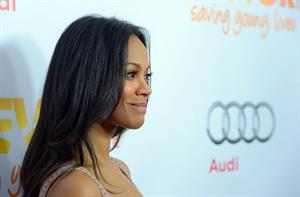 Zoe Saldana The Trevor Project's 2012 'Trevor Live' Event Honoring Katy Perry at Hollywood Palladium in Hollywoo 