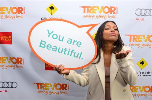 Zoe Saldana The Trevor Project's 2012 'Trevor Live' Event Honoring Katy Perry at Hollywood Palladium in Hollywoo 