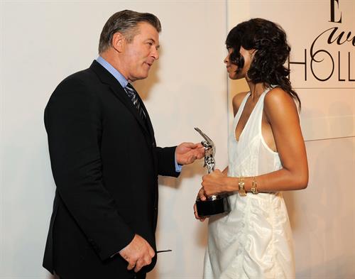 Zoe Saldana arrives for ELLE Magazine 16th Annual Women in Hollywood Tribute Oct 19, 2009  