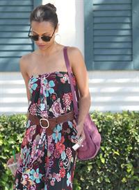 Zoe Saldana runs errands in LA August 5, 2011  
