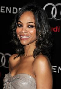 Zoe Saldana Audi And J Mendel Celebrate The 2011 Golden Globe Awards in LA January 9, 2011 