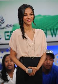Zoe Saldana - Visits BET's  106 & Park  at BET Studios in New York - Apr. 22, 2010