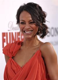 Zoe Saldana @ Death At A Funeral Los Angeles Premiere 12/04/10  