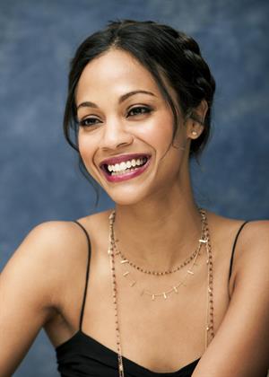 Zoe Saldana at Death At A Funeral press conference at the Four Seasons Hotel 11-04-2010 