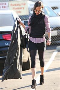 Zoe Saldana shops at Chanel in Beverly Hills December 5, 2012