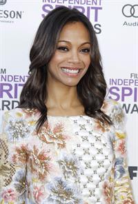 Zoe Saldana 2 Film Independent Spirit Awards in Santa Monica - February 25, 2012