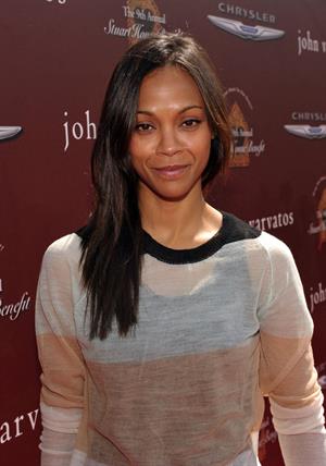 Zoe Saldana - John Varvatos 9th Annual Stuart House Benefit in Los Angeles March 11 2012. 