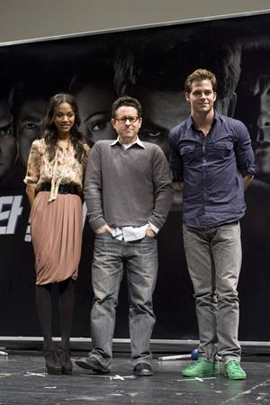 Zoe Saldana ''Star Trek - The Beginning' press conference at  