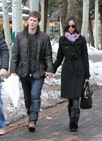 Zoe Saldana - Enjoyed a stroll with her boyfriend Keith Britton in Aspen, Colorado Dec 21, 2010 