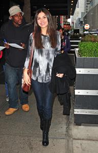 Victoria Justice leaving her hotel 10/24/12 
