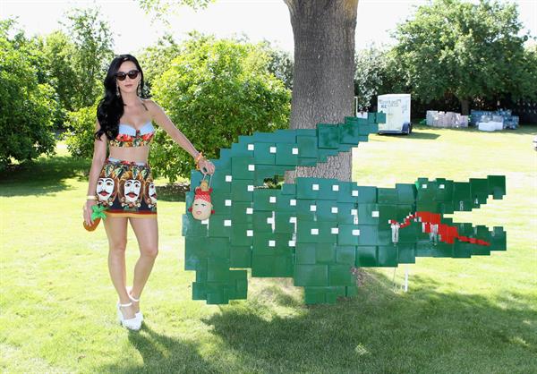 Katy Perry attends LACOSTE L!ve 4th Annual Desert Pool Party in Thermal April 13, 2013