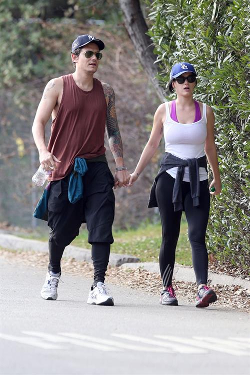 Katy Perry hiking in LA on January 31, 2013
