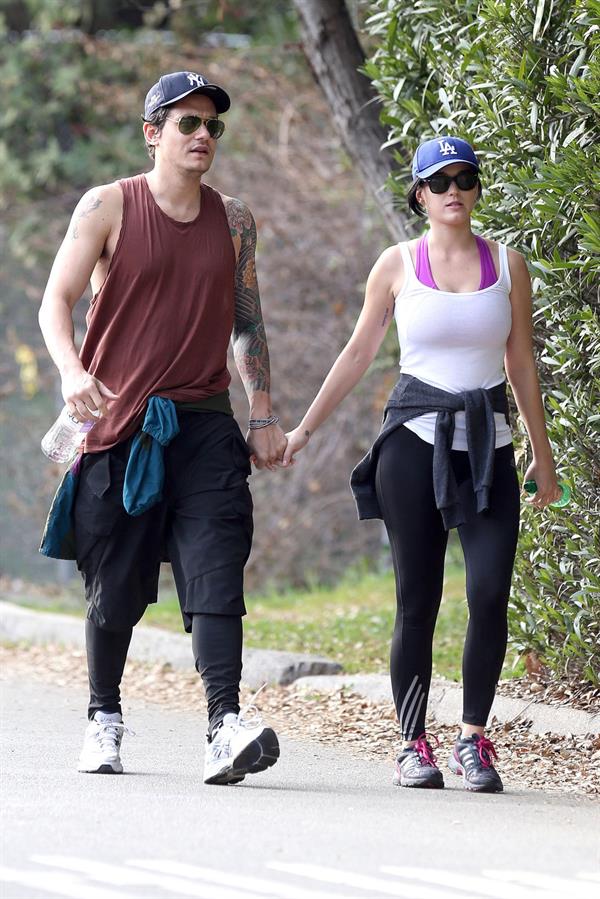 Katy Perry hiking in LA on January 31, 2013