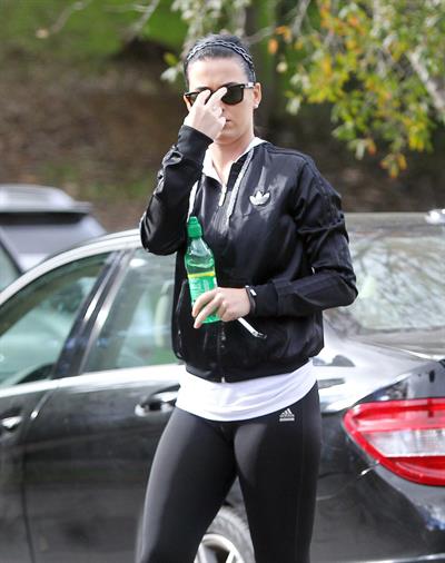 Katy Perry goes for a hike in Los Angeles 1/6/13 