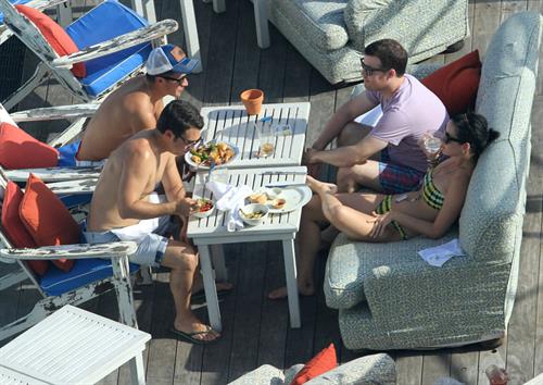 Katy Perry - In a bikini at a hotel pool in Miami July 27, 2012