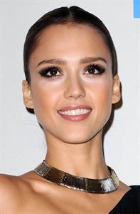 Jessica Alba at the American Music Awards at Nokia Theatre Los Angeles on November 21, 2010