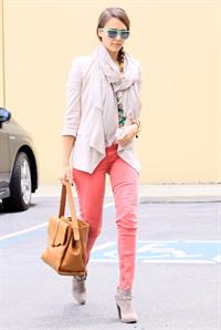 Jessica Alba at her office in Santa Monica on May 25, 2012