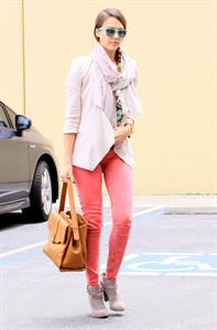 Jessica Alba at her office in Santa Monica on May 25, 2012