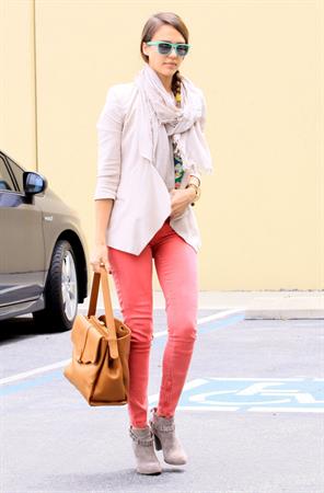 Jessica Alba at her office in Santa Monica on May 25, 2012