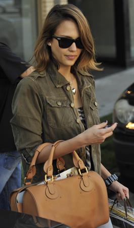 Jessica Alba at Bel Bambini in West Hollywood January 19, 2011 