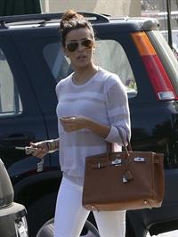 Eva Longoria out for lunch at Cafe Med in Beverly Hills 3/15/13 