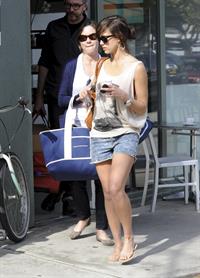 Jessica Alba leaving Caffe Luxxe in Brentwood on March 20, 2010 