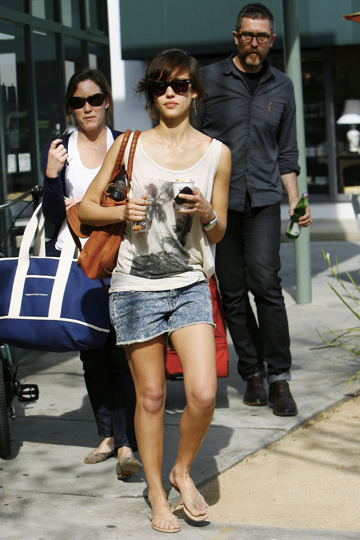 Jessica Alba leaving Caffe Luxxe in Brentwood on March 20, 2010 