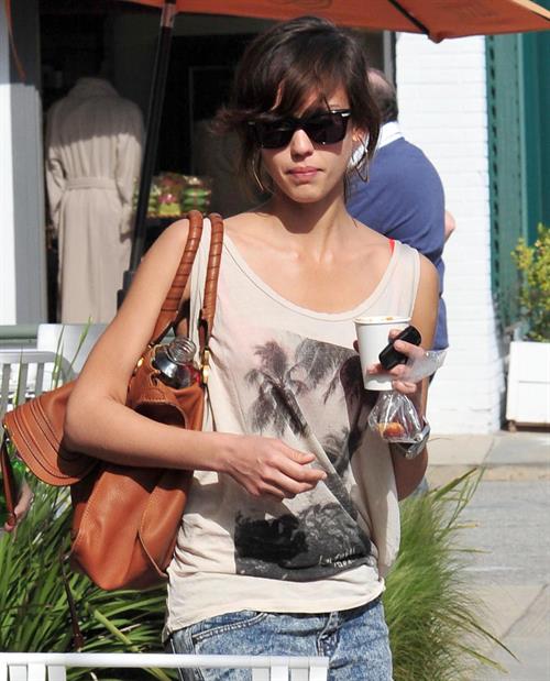 Jessica Alba leaving Caffe Luxxe in Brentwood on March 20, 2010 