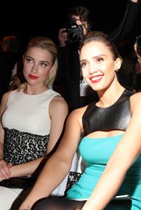 Jessica Alba Michael Kors Fall 2012 fashion show in New York on February 15, 2012 