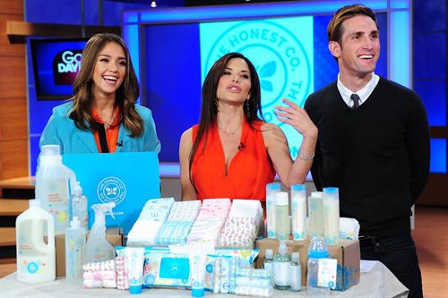 Jessica Alba on the set on Good Day LA on January 25, 2012