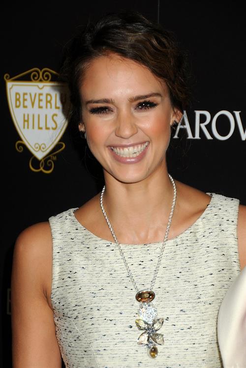 Jessica Alba Swarovski Elements holiday lighting ceremony November 21, 2011 