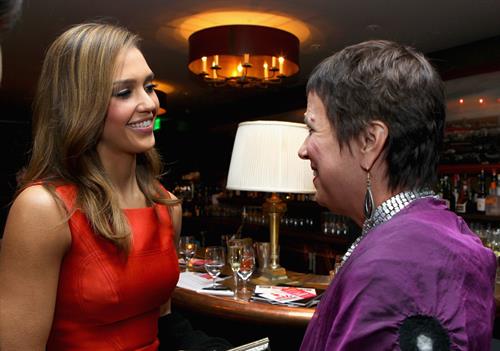 Jessica Alba Cocktails and Conversation at Soho house on February 21, 2012
