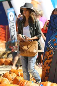 Jessica Alba – at Mr Bones Pumpkin Patch 10/12/13  