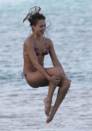 Jessica Alba bikini candids in St. Barts 4/5/13 