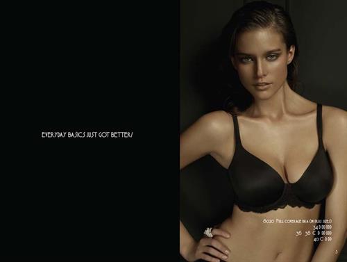 Kim Cloutier in lingerie