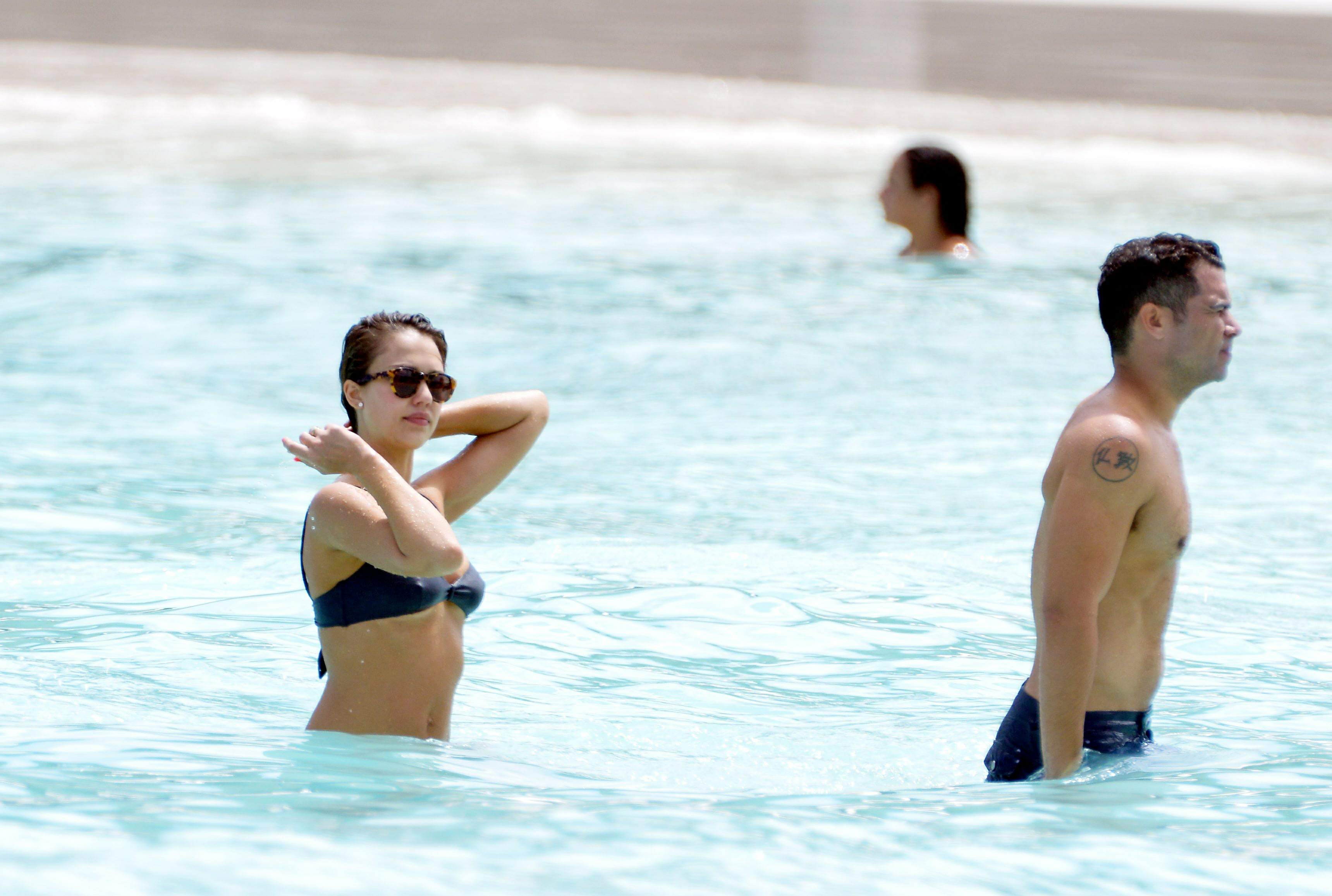 Jessica Alba bikini candids in St. Barts 4/6/13 