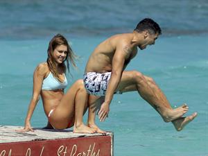 Jessica Alba  bikini candids in St. Barts 4/4/13 