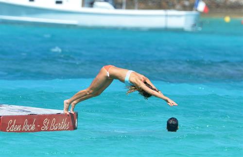 Jessica Alba  bikini candids in St. Barts 4/4/13 