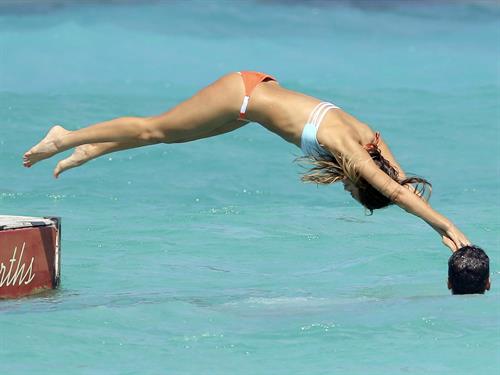 Jessica Alba  bikini candids in St. Barts 4/4/13 