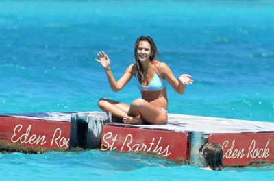 Jessica Alba  bikini candids in St. Barts 4/4/13 