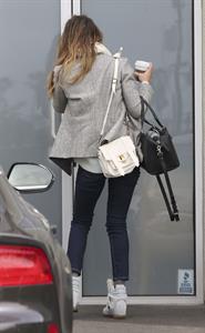 Jessica Alba at her office in Santa Monica 2/8/13 